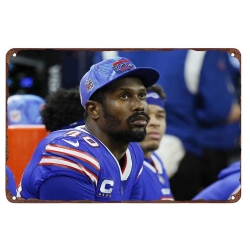 Buffalo Bills Aluminum Sign 12x8 Inch Von Miller 002