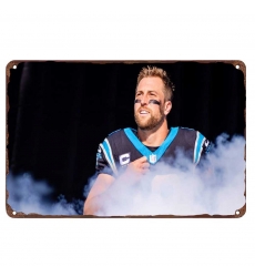 Carolina Panthers Aluminum Sign 12x8 Inch Adam Thielen 004