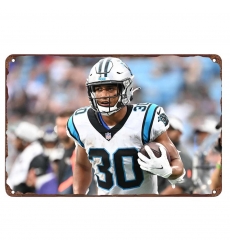 Carolina Panthers Aluminum Sign 12x8 Inch Chuba Hubbard 001