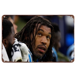 Carolina Panthers Aluminum Sign 12x8 Inch Julius Peppers 003