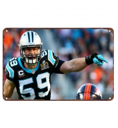 Carolina Panthers Aluminum Sign 12x8 Inch Luke Kuechly 002