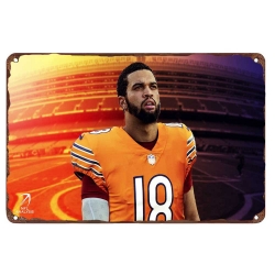 chicago bears Aluminum Sign 12x8 Inch Caleb Williams 002