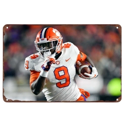 Jacksonville Jaguars Aluminum Sign 12x8 Inch Travis Etienne  002