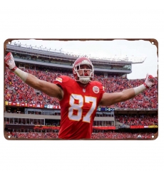 Kansas City Chiefs Aluminum Sign 12x8 Inch Travis Kelce 003