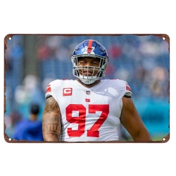 New York Giants Aluminum Sign 12x8 Inch Dexter Lawrence 004