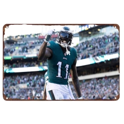 Philadelphia Eagles Aluminum Sign 12x8 Inch A.J. Brown 007