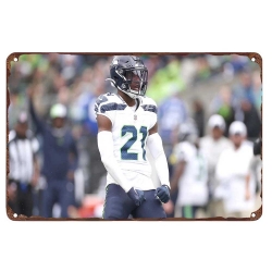 Seattle Seahawks Aluminum Sign 12x8 Inch Devon Witherspoon 001