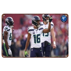 Seattle Seahawks Aluminum Sign 12x8 Inch Tyler Lockett 001