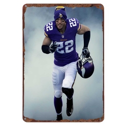 Minnesota Vikings Aluminum Sign 12x8 Inch Harrison Smith 004