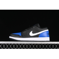 AIR JORDAN 1 LOW BLACK WHITE GAME ROYAL