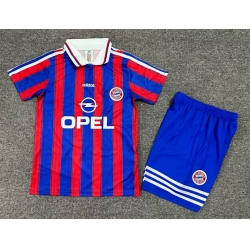 Youth Retro Soccer Jerseys Barcelona Blue Red