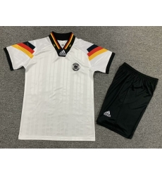 Youth Retro Soccer Jerseys Germany 1992 Home