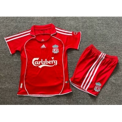 Youth Retro Soccer Jerseys Livepool Red