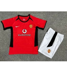 Youth Retro Soccer Jerseys Manchester United F.C. II 02 04