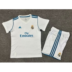 Youth Retro Soccer Jerseys Real Madrid CF White