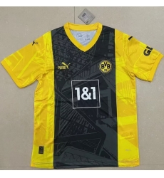 Men 2024 2025 Soccer Jersey Dote Black Yellow Home