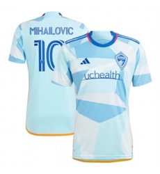 Men Colorado Rapids Djordje Mihailovic 2024 25 Away Replica Light Blue