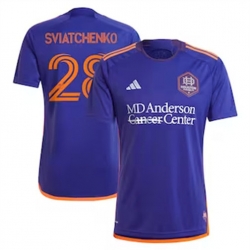 Men Houston Dynamo Erik Sviatchenko 2024 25 Away Replica Purple