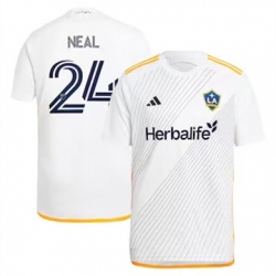 Men LA Galaxy Jalen Neal 2024 25 Home Replica White