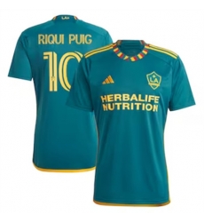 Men LA Galaxy Riqui Puig 2024 25 Away Replica Green