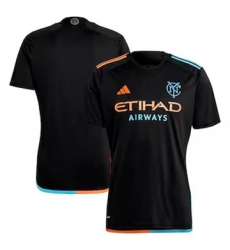 Men New York City FC Blank 2024 25 Away Replica Black