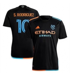 Men New York City FC Santiago Rodriguez 2024 25 Away Replica Black