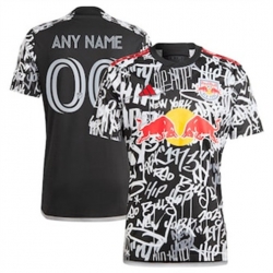 Men New York Red Bulls Custom 2023 24 Freestyle Replica Black