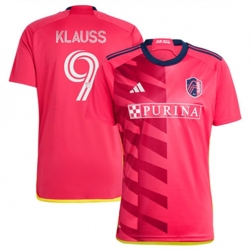 Men St. Louis City SC Joao Klauss 2023 24 Home Replica Red