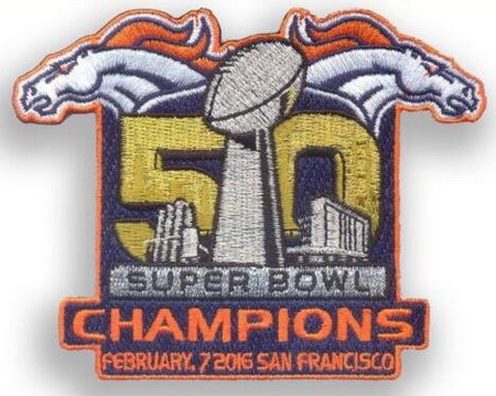 NFL Broncos 50 Super Bowl Patch Biaog IX