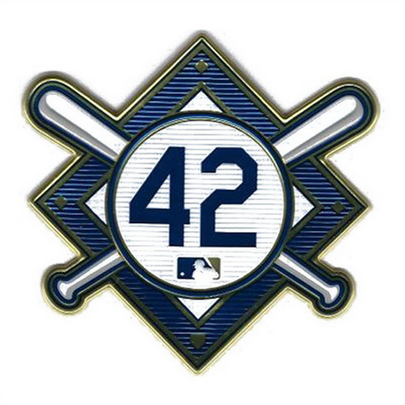 Men Jackie Robinson Day 42 MLB Jersey Sleeve Patch Royals Biaog